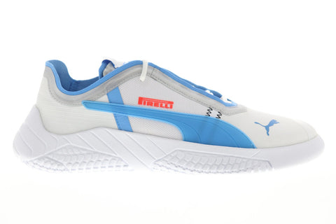 Puma Replicat-X Pirelli V2 30646702 Mens White Firelli Athletic Racing Shoes