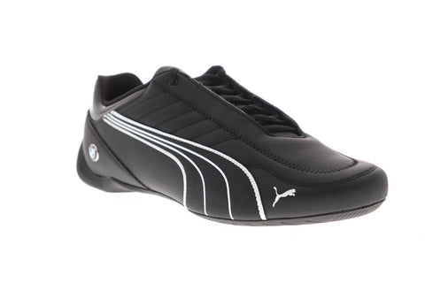 Puma Bmw Mms Future Kart Cat Mens Black Leather Athletic Racing Shoes