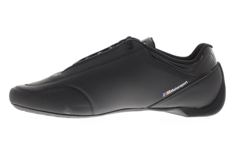 Puma Bmw Mms Future Kart Cat Mens Black Leather Athletic Racing Shoes