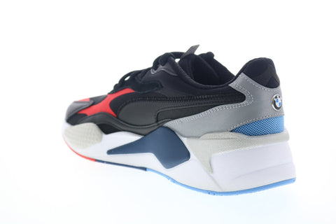 Puma BMW MMS RS-Cube 30649802 Mens Black Mesh Lace Up Low Top Sneakers Shoes