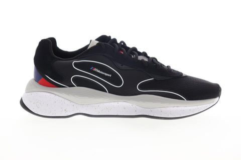 Puma BMW MMS RS-Pure 30650601 Mens Black Canvas Low Top Sneakers Shoes