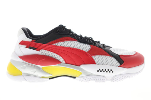 Puma Scuderia Ferrari Cell Epsilon 30651201 Mens White Mesh Low Top Sneakers Shoes
