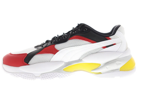 Puma Scuderia Ferrari Cell Epsilon 30651201 Mens White Mesh Low Top Sneakers Shoes