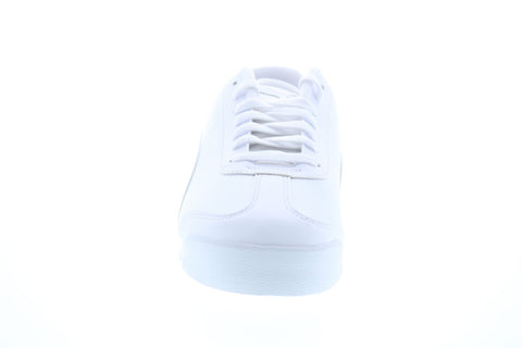 Puma BMW MMS Roma 30652602 Mens White Leather Lace Up Athletic Racing Shoes