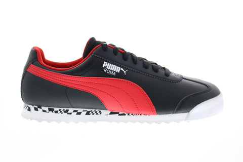 Puma Scuderia Ferrari Race Roma Mens Black Motorsport Inspired Sneakers Shoes