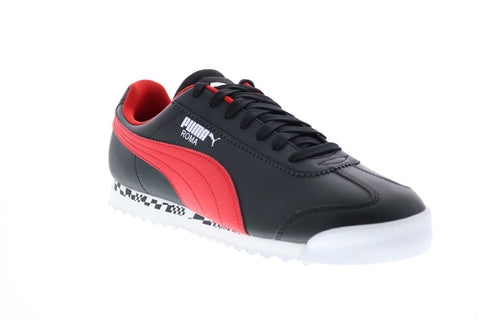 Puma Scuderia Ferrari Race Roma Mens Black Motorsport Inspired Sneakers Shoes
