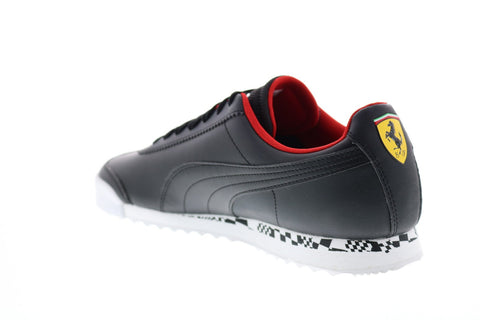 Puma Scuderia Ferrari Race Roma Mens Black Motorsport Inspired Sneakers Shoes