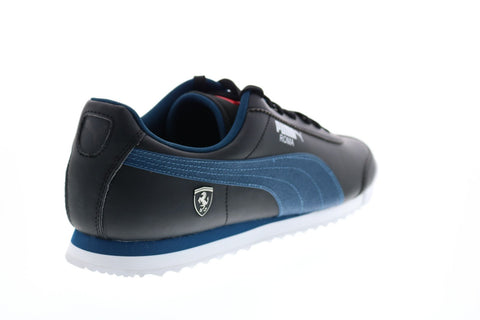 Puma Ferrari Style Roma Mens Black Motorsport Inspired Sneakers Shoes