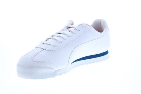 Puma Ferrari Style Roma Mens White Motorsport Inspired Sneakers Shoes