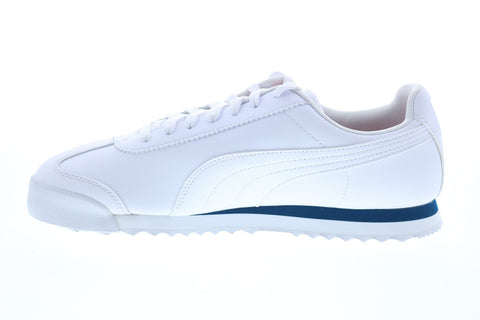 Puma Ferrari Style Roma Mens White Motorsport Inspired Sneakers Shoes