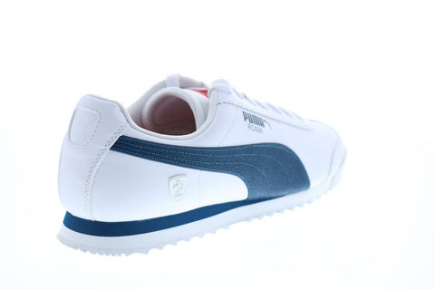 Puma Ferrari Style Roma Mens White Motorsport Inspired Sneakers Shoes