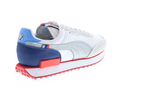 Puma BMW MMS Future Rider Mens White Motorsport Inspired Sneakers Shoes