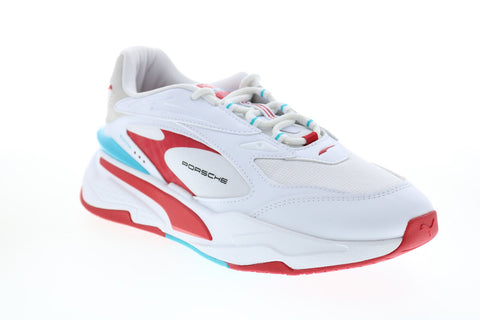 Puma Porsche Legacy RS-Fast Mens White Motorsport Inspired Sneakers Shoes