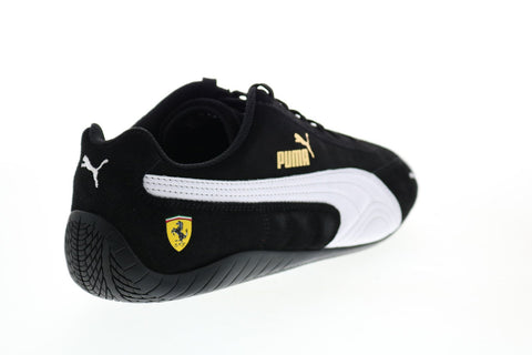 Puma Ferrari Speedcat Mens Black Suede Motorsport Inspired Sneakers Shoes