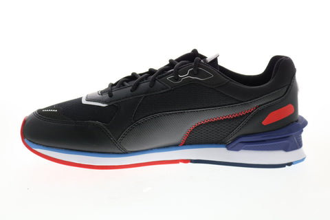 Puma BMW MMS Low Racer Mens Black Motorsport Inspired Sneakers Shoes
