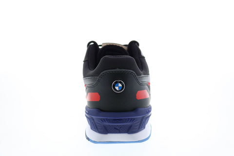 Puma BMW MMS Low Racer Mens Black Motorsport Inspired Sneakers Shoes