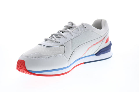 Puma BMW MMS Low Racer Mens Gray Motorsport Inspired Sneakers Shoes