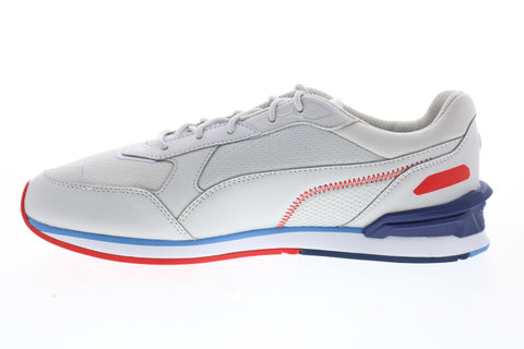 Puma BMW MMS Low Racer Mens Gray Motorsport Inspired Sneakers Shoes