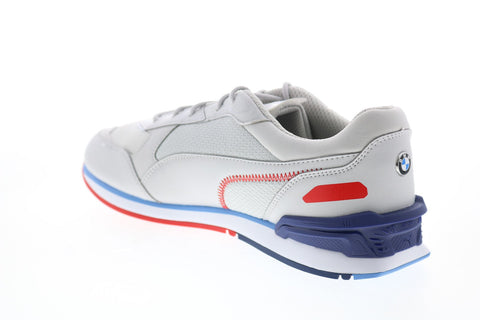 Puma BMW MMS Low Racer Mens Gray Motorsport Inspired Sneakers Shoes
