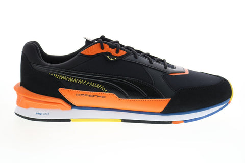 Puma Porsche Legacy Low Racer Mens Black Motorsport Inspired Sneakers Shoes