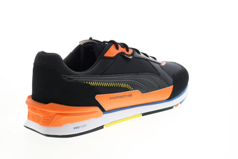 Puma Porsche Legacy Low Racer Mens Black Motorsport Inspired Sneakers Shoes