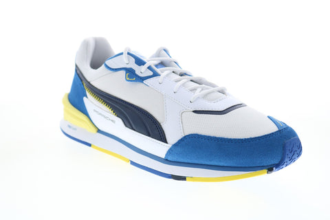 Puma Porsche Legacy Low Racer Mens White Motorsport Inspired Sneakers Shoes