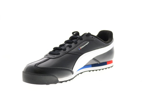Puma BMW MMS Roma Via 30686801 Mens Black Leather Motorsport Sneakers Shoes