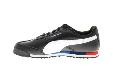 Puma BMW MMS Roma Via 30686801 Mens Black Leather Motorsport Sneakers Shoes
