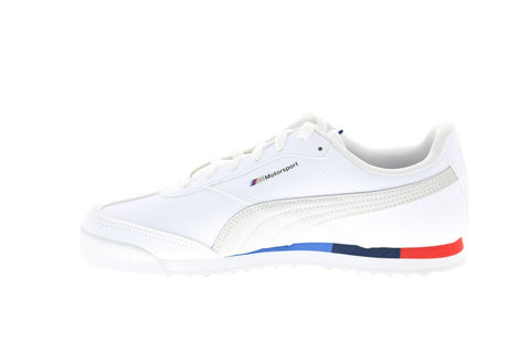 Puma BMW MMS Roma Via 30686802 Mens White Leather Motorsport Sneakers Shoes