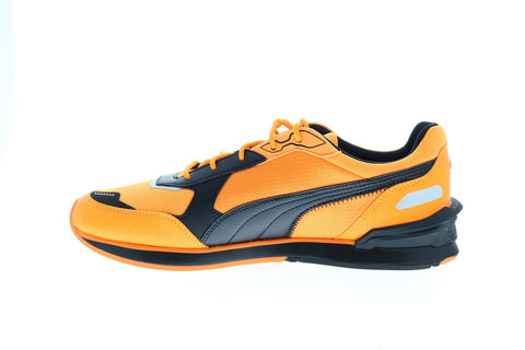 Puma BMW MMS Low Racer 30693901 Mens Orange Mesh Motorsport Sneakers Shoes