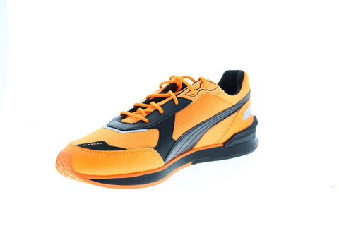 Puma BMW MMS Low Racer 30693901 Mens Orange Mesh Motorsport Sneakers Shoes