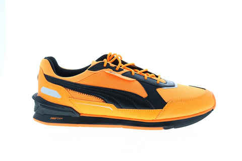 Puma BMW MMS Low Racer 30693901 Mens Orange Mesh Motorsport Sneakers Shoes
