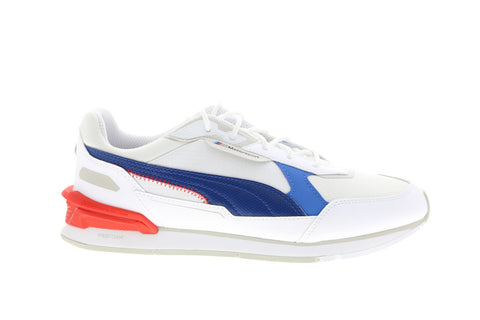 Puma BMW MMS Low Racer 30693902 Mens White Mesh Motorsport Sneakers Shoes
