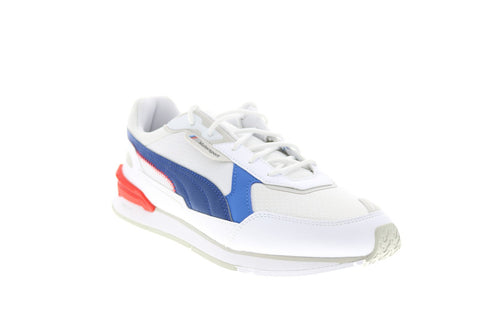 Puma BMW MMS Low Racer 30693902 Mens White Mesh Motorsport Sneakers Shoes