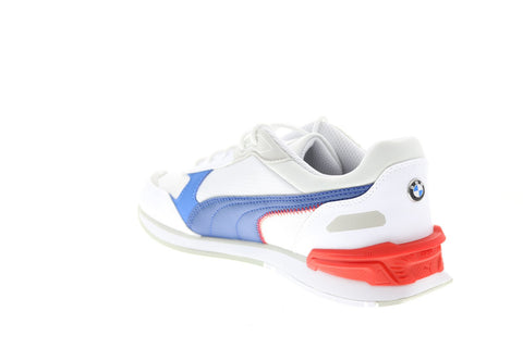Puma BMW MMS Low Racer 30693902 Mens White Mesh Motorsport Sneakers Shoes