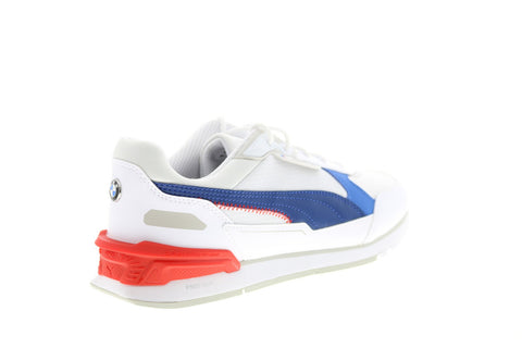 Puma BMW MMS Low Racer 30693902 Mens White Mesh Motorsport Sneakers Shoes