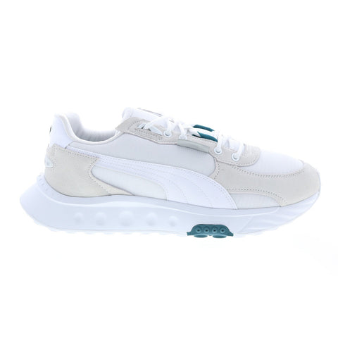 Puma MAPF1 Mercedes Wild Rider 30711701 Mens White Motorsport Sneakers Shoes