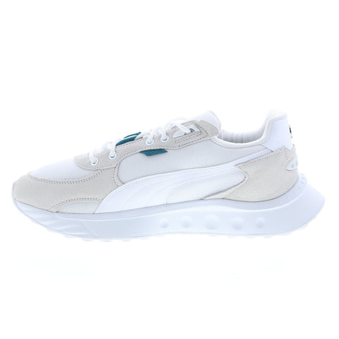 Puma MAPF1 Mercedes Wild Rider 30711701 Mens White Motorsport Sneakers Shoes