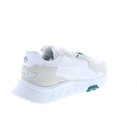 Puma MAPF1 Mercedes Wild Rider 30711701 Mens White Motorsport Sneakers Shoes