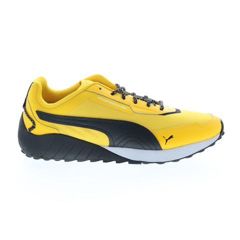 Puma Porsche PL Turbo Speedfusion 30716901 Mens Yellow Canvas Motorsport Sneakers Shoes