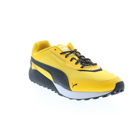 Puma Porsche PL Turbo Speedfusion 30716901 Mens Yellow Canvas Motorsport Sneakers Shoes