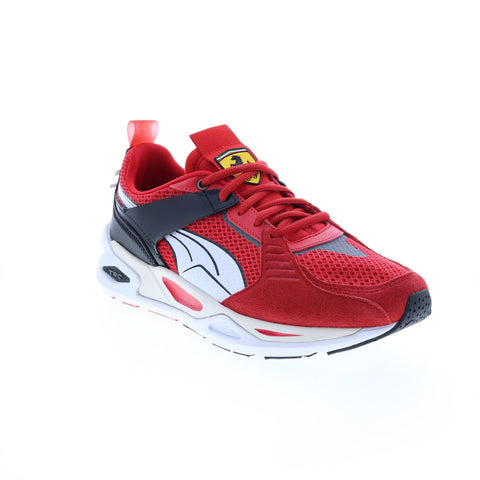 Puma Ferrari TRC Blaze 30732202 Mens Red Canvas Motorsport Sneakers Shoes