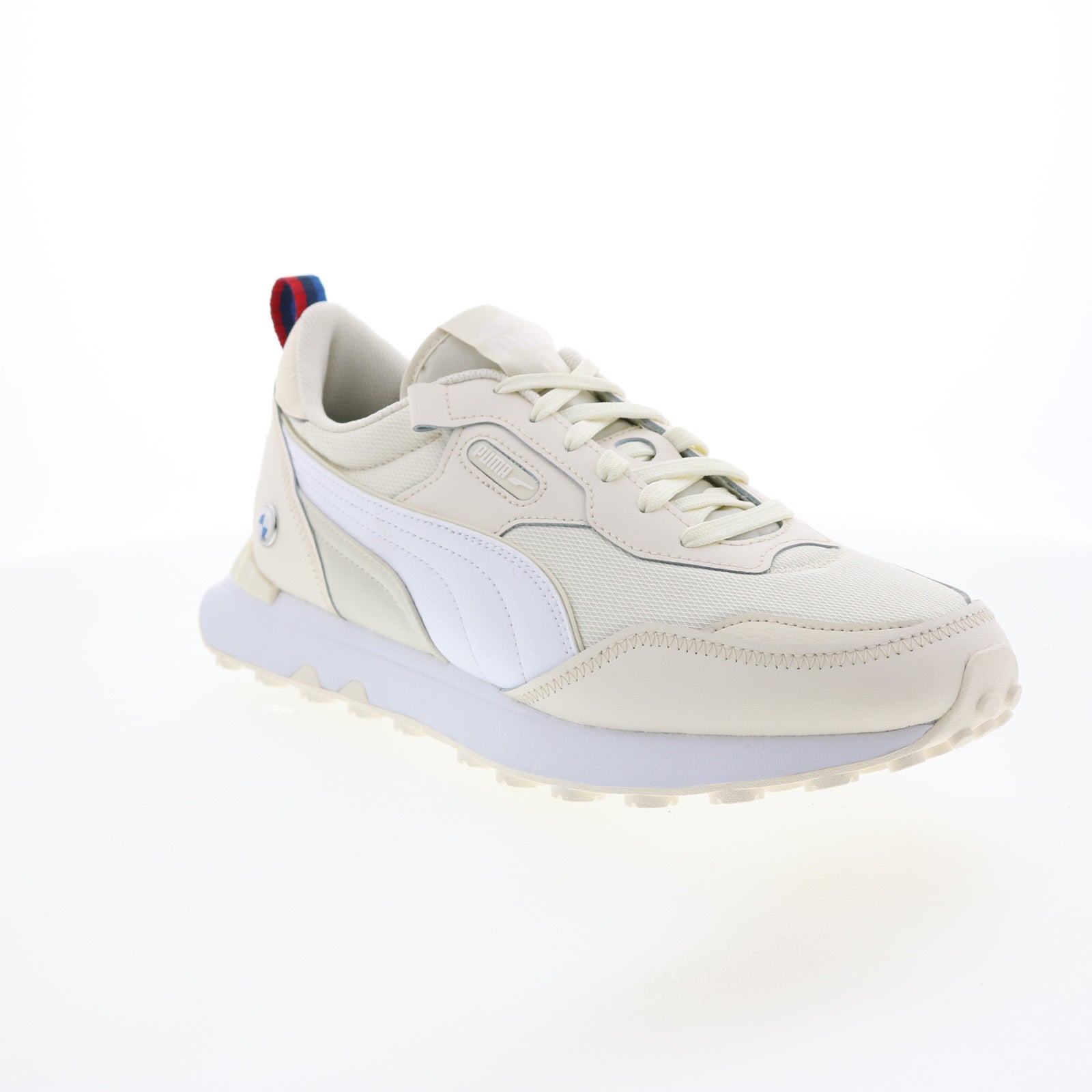 Puma BMW MMS Rider FV 30760503 Mens Beige Leather Lifestyle 