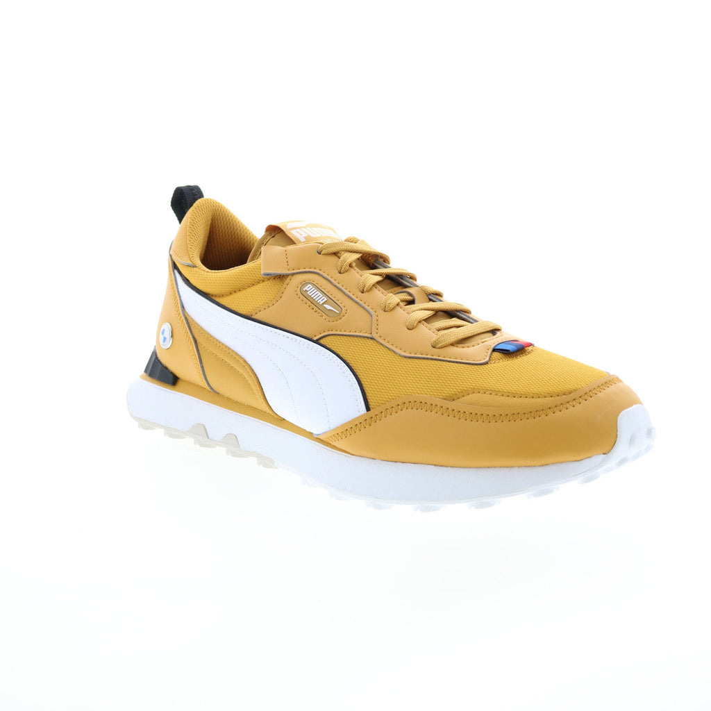 Puma Bmw M Motorsport Rider FV Mens Yellow Motorsport Sneakers Shoes ...