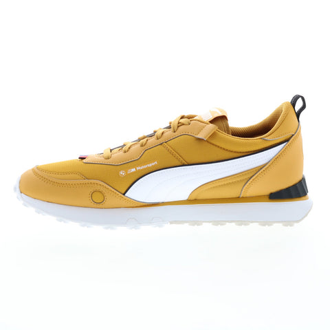 Puma Bmw M Motorsport Rider FV Mens Yellow Motorsport Sneakers Shoes