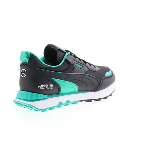 Puma Mapf1 Mercedes AMG Petronas Rider FV Mens Black Leather Sneakers Shoes
