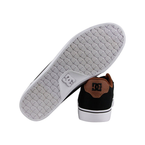 DC Anvil Tx 320040 Mens Black Canvas Low Top Lace Up Athletic Surf Skate Shoes