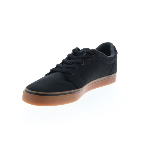 DC Anvil TX 320040-BGM Mens Black Canvas Skate Inspired Sneakers Shoes
