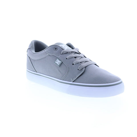 DC Anvil TX 320040-GK2 Mens Gray Canvas Skate Inspired Sneakers Shoes