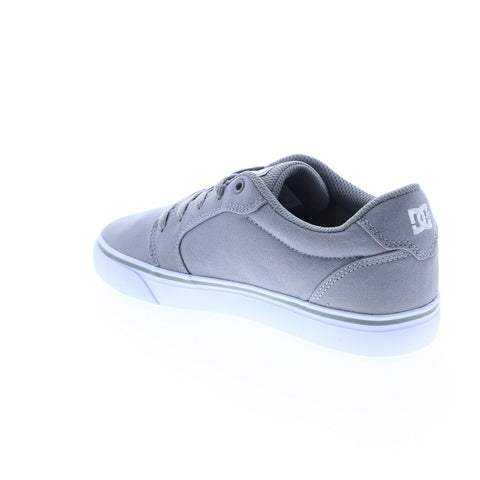 DC Anvil TX 320040-GK2 Mens Gray Canvas Skate Inspired Sneakers Shoes
